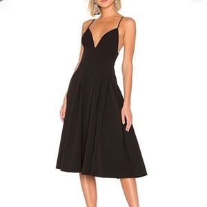 NBD Henri Midi Dress In Black